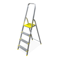 Czterostopniowa drabina aluminiowa BS-DA4, 150kg - BAYERSYSTEM