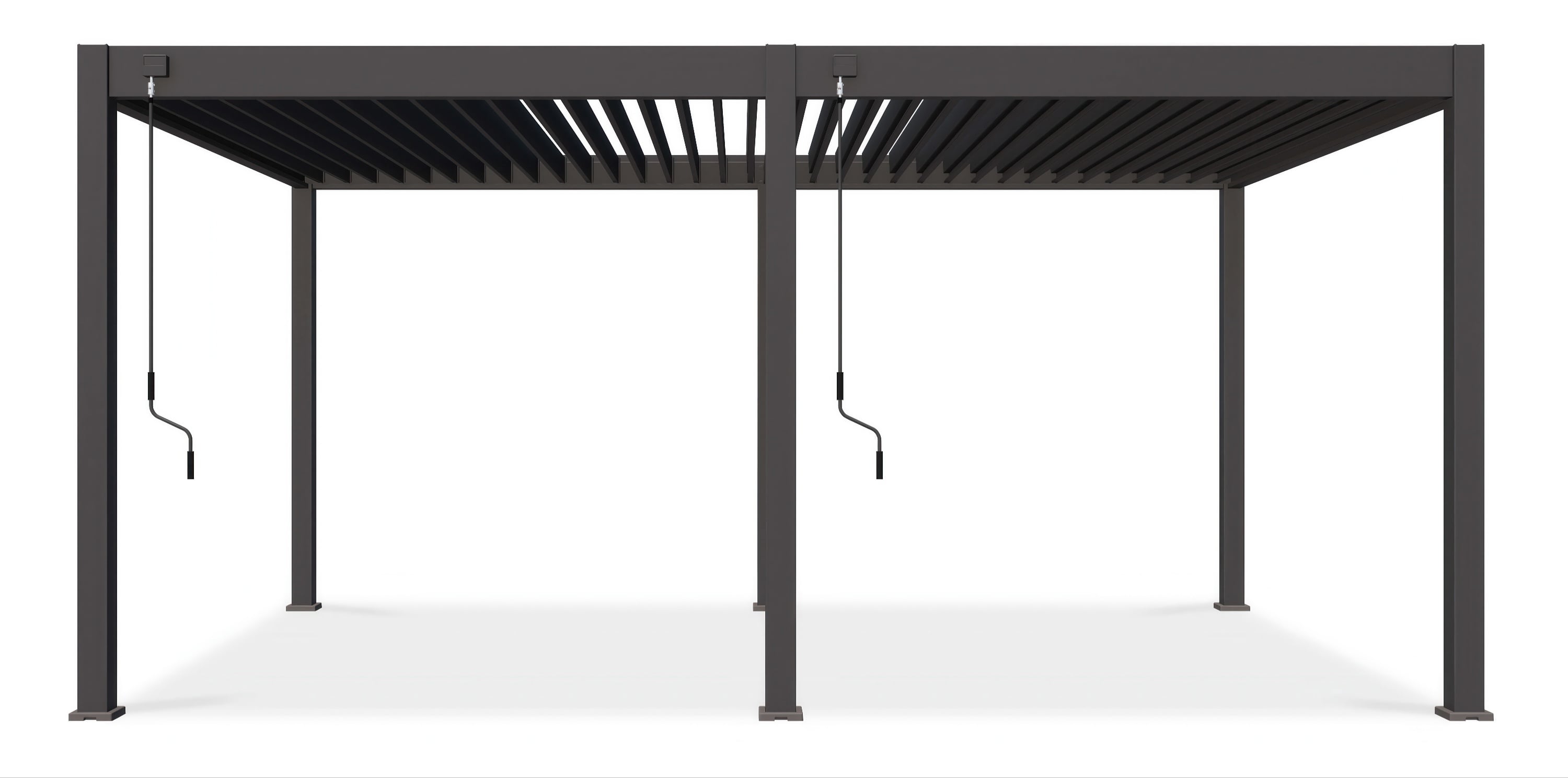 Front pergoli tarasowej DELUXE 3,6x5,3 Anthracite