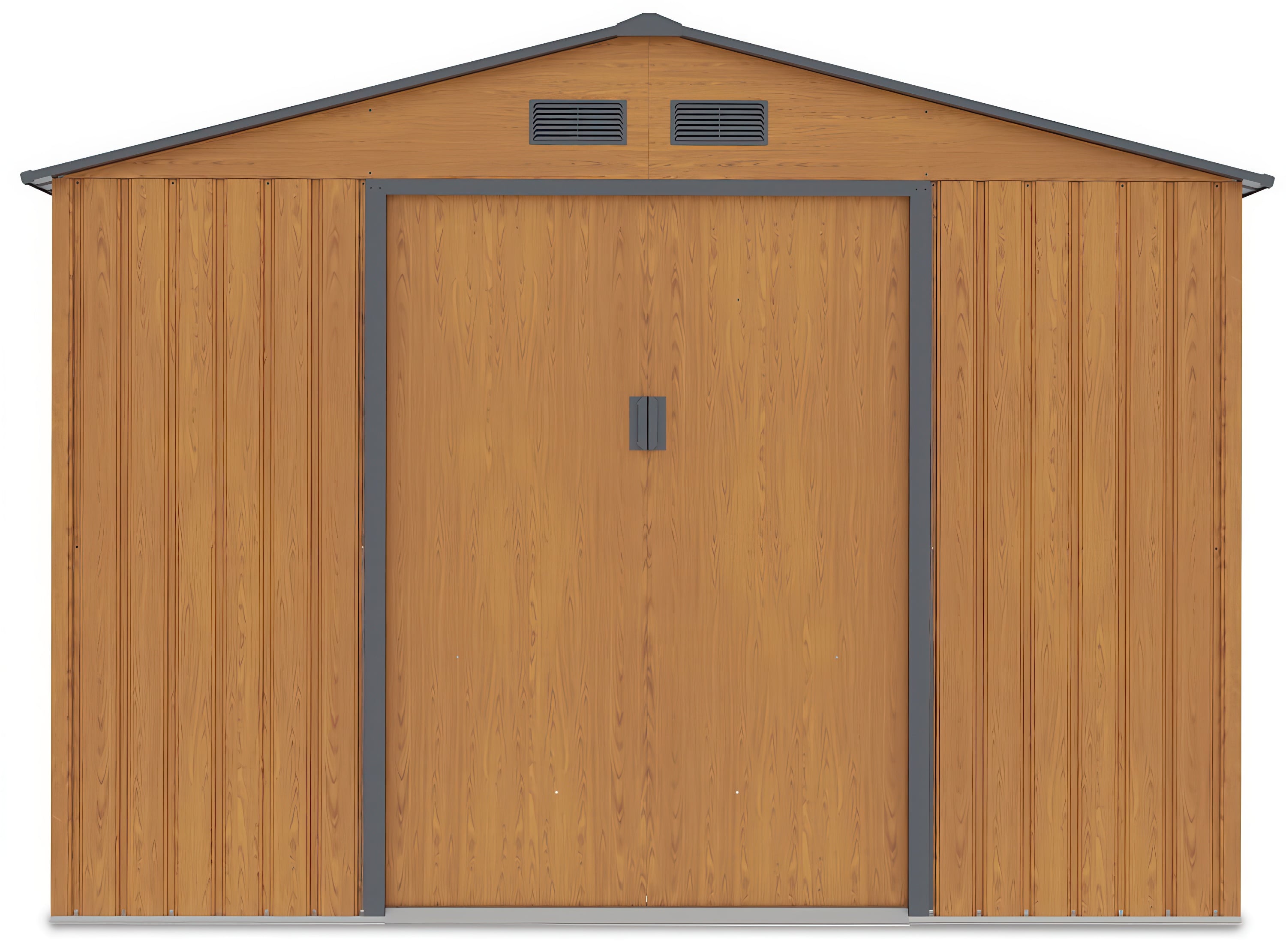 Domek narzędziowy HUDSON 277x255cm Oak Grey - prz&oacute;d 