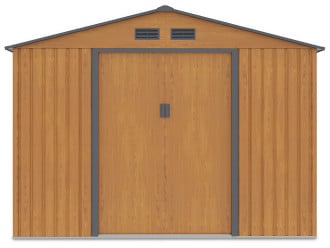 Widok na przód domku HUDSON 277x319cm Oak Grey