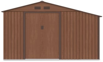 Widok na przód domku na narzędzia MADISON 342x191cm Walnut