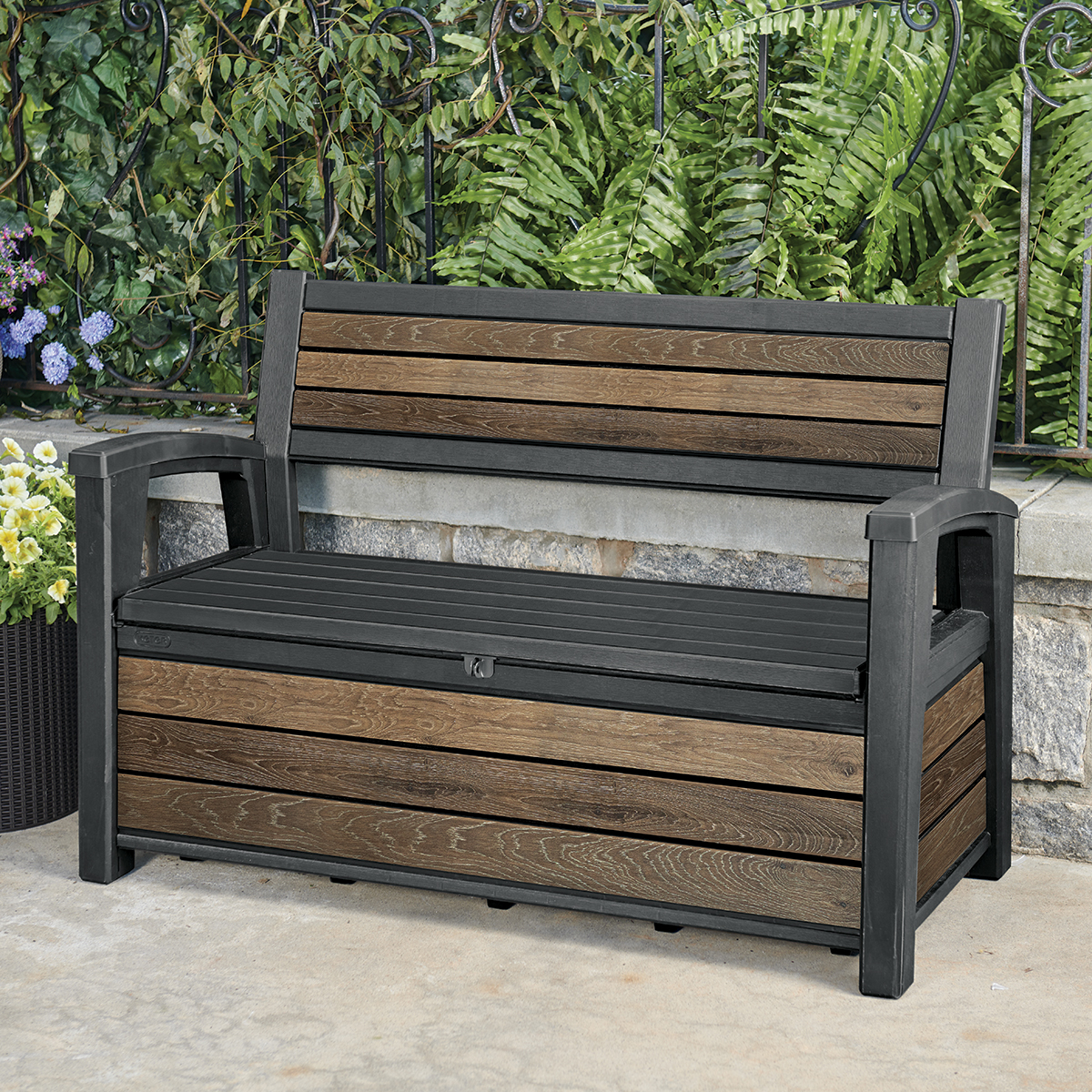 Skrzynia/Ławka Keter Deco Garden 227L Walnut
