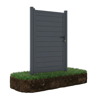 Furtka ogrodzeniowa do miękkiego podłoża NEO Antracite - Gutroof