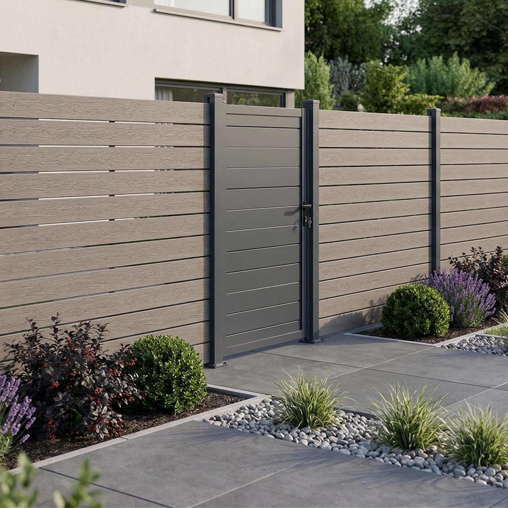 Furtka ogrodzeniowa do mocowania na twardym podłożu NEO Antracite - Gutroof