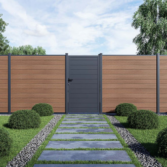 Furtka ogrodzeniowa do mocowania na twardym podłożu URBAN/CITY Antracite - Gutroof