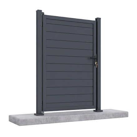 Furtka ogrodzeniowa do twardego podłoża NEO Antracite - Gutroof