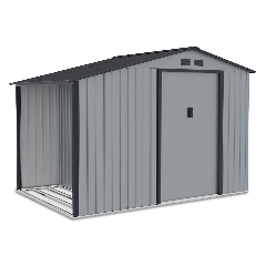 stojak na drewno przy domku narzędziowym MADISON 278x191