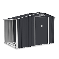 Domek ogrodowy drewutnia MADISON 278x191cm Cold Grey - Hardmaister