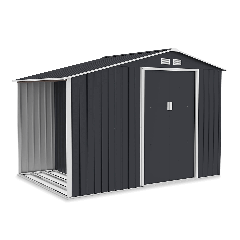 Domek na narzędzia i drewno MADISON 278x191cm Cold Grey - Hardmaister