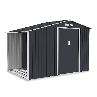 Domek na narzędzia i drewno MADISON 278x191cm Cold Grey - Hardmaister