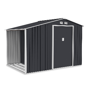 Domek na narzędzia i drewno MADISON 278x191cm Cold Grey - Hardmaister