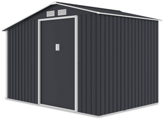 Domek ogrodowy, stojak na drewno MADISON 278x191cm Cold Grey - Hardmaister