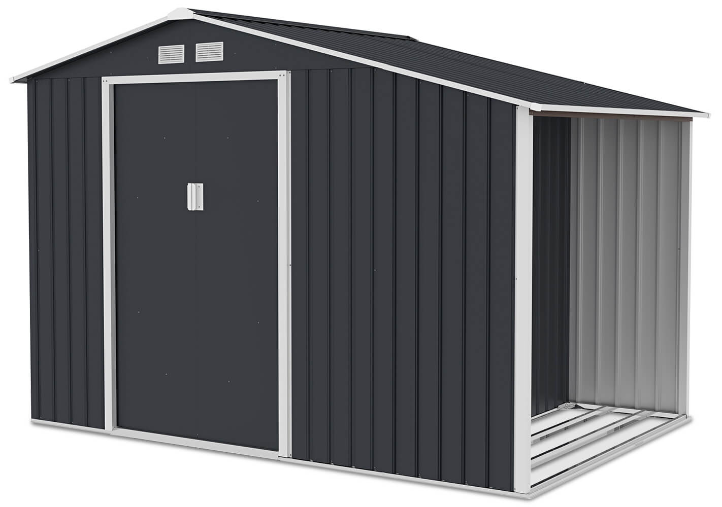 Stojak na drewno w domku ogrodowym MADISON 278x191cm Cold Grey - Hardmaister