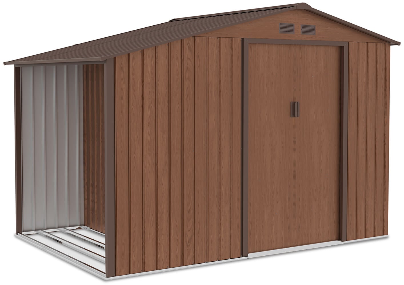 Domek na narzędzia i drewno MADISON 278x191cm Walnut - Hardmaister