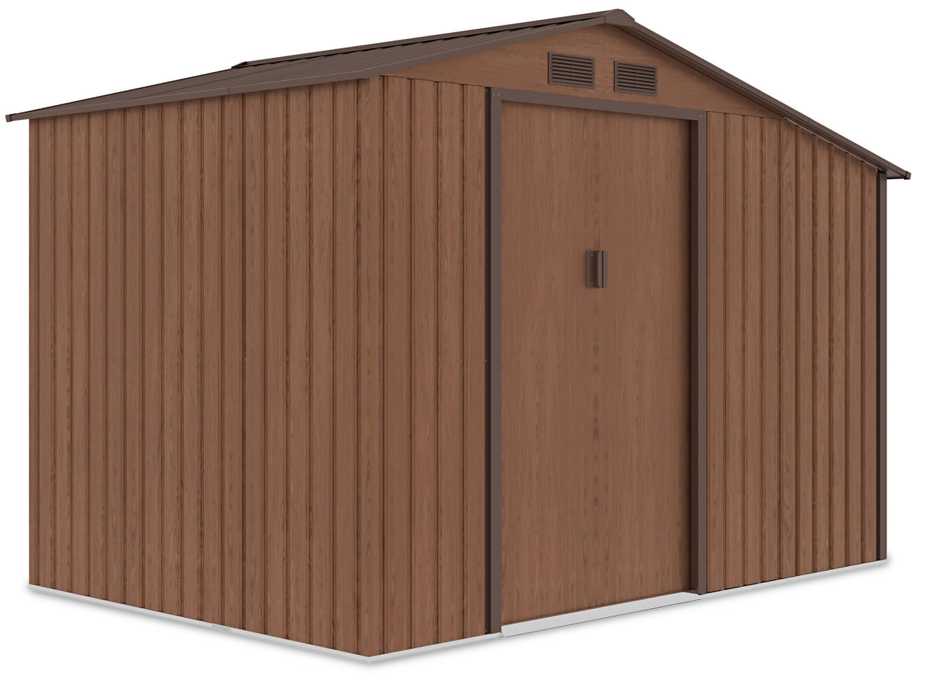 Domek ogrodowy, stojak na drewno MADISON 278x191cm Walnut - Hardmaister