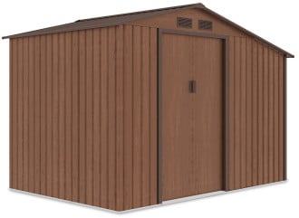 Domek ogrodowy, stojak na drewno MADISON 278x191cm Walnut - Hardmaister