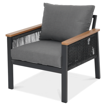 Fotel ogrodowy Ascona Dark Grey