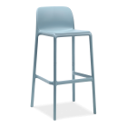 niebieski stołek barowy