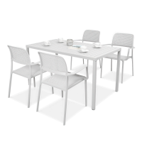 Komplet ogrodowy Nardi BORA/CUBE 140 4+1 Bianco