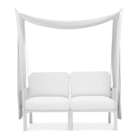 Baldachim ogrodowy Osłona Ombra na NARDI Komodo 2 Bianco