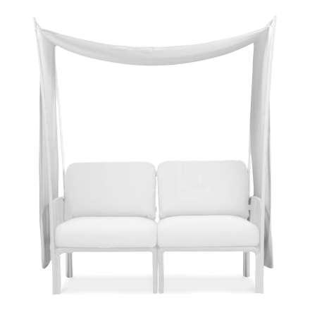 Baldachim ogrodowy Osłona Ombra na NARDI Komodo 2 Bianco