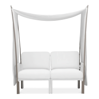 Baldachim ogrodowy osłona Ombra na NARDI Komodo 2 Tortora