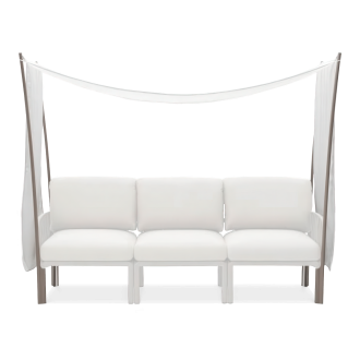 Osłona baldachim ogrodowy Ombra na NARDI Komodo 3 Tortora