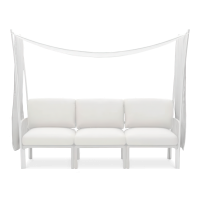 Osłona baldachim ogrodowy Ombra na NARDI Komodo 3 Bianco