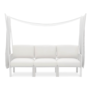 Osłona baldachim ogrodowy Ombra na NARDI Komodo 3 Bianco