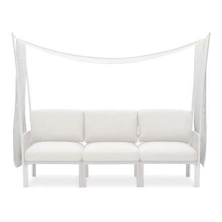 Osłona baldachim ogrodowy Ombra na NARDI Komodo 3 Bianco