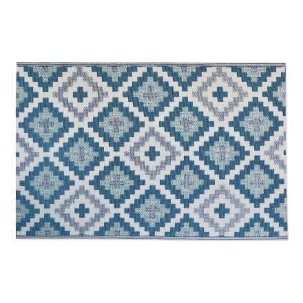 Dywan wires blue w niebiesko-białym odcieniu