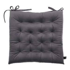 Srebrna poduszka na krzesło ogrodowe od moodme