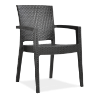 brązowe krzesło ogrodowe