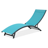 Leżak plażowy STAR Blue - Focus Garden
