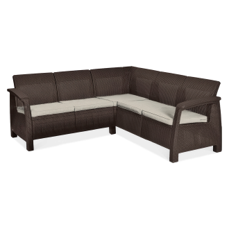 Narożnik ogrodowy CORFU RELAX Brown