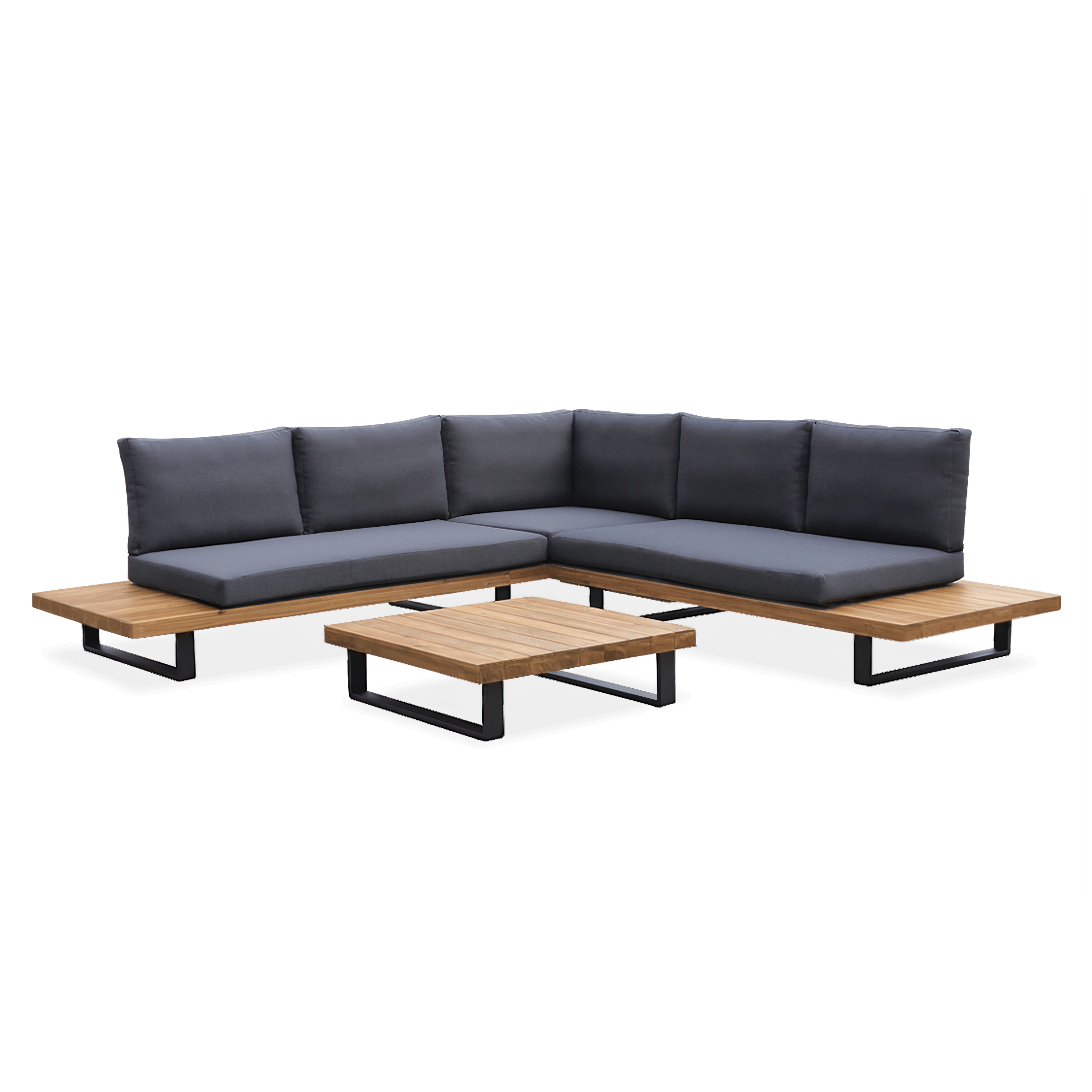 OUTLET 405 Sofa ogrodowa drewniana OSLO CAFFE Acacia Wood - Focus Garden