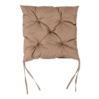 Poduszka jednolita pikowana w kolorze brązowym