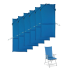 poduszki w kolorze niebieskim dostosowane pod krzesło ogrodowe od moodme