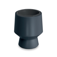 Ogrodowa doniczka dekoracyjna HEOS 27x32cm antracytowa - PROSPERPLAST