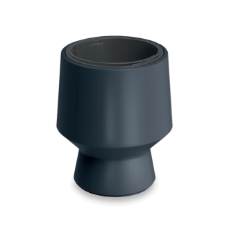 Ogrodowa doniczka dekoracyjna HEOS 27x32cm antracytowa - PROSPERPLAST