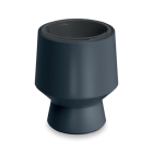 Ogrodowa doniczka dekoracyjna HEOS 34x43cm antracytowa - PROSPERPLAST