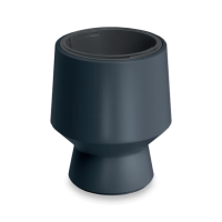 Ogrodowa doniczka dekoracyjna HEOS 34x43cm antracytowa - PROSPERPLAST