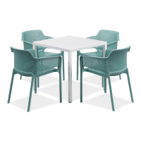 Zestaw Nardi NET/CUBE 80 4+1 Salice Bianco