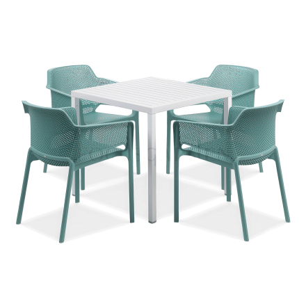 Zestaw Nardi NET/CUBE 80 4+1 Salice Bianco