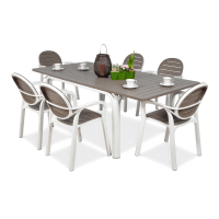 Zestaw ogrodowy Nardi PALMA/ALLORO - 8/140 Bianco Tortora