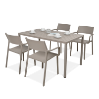 Komplet ogrodowy Nardi TRILL/CUBE 140 4+1 Tortora