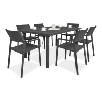 Zestaw ogrodowy Nardi TRILL/LIBECCIO 6+1 Antracite