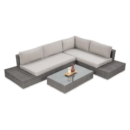 Narożnik technorattanowy VERONA Dark Grey