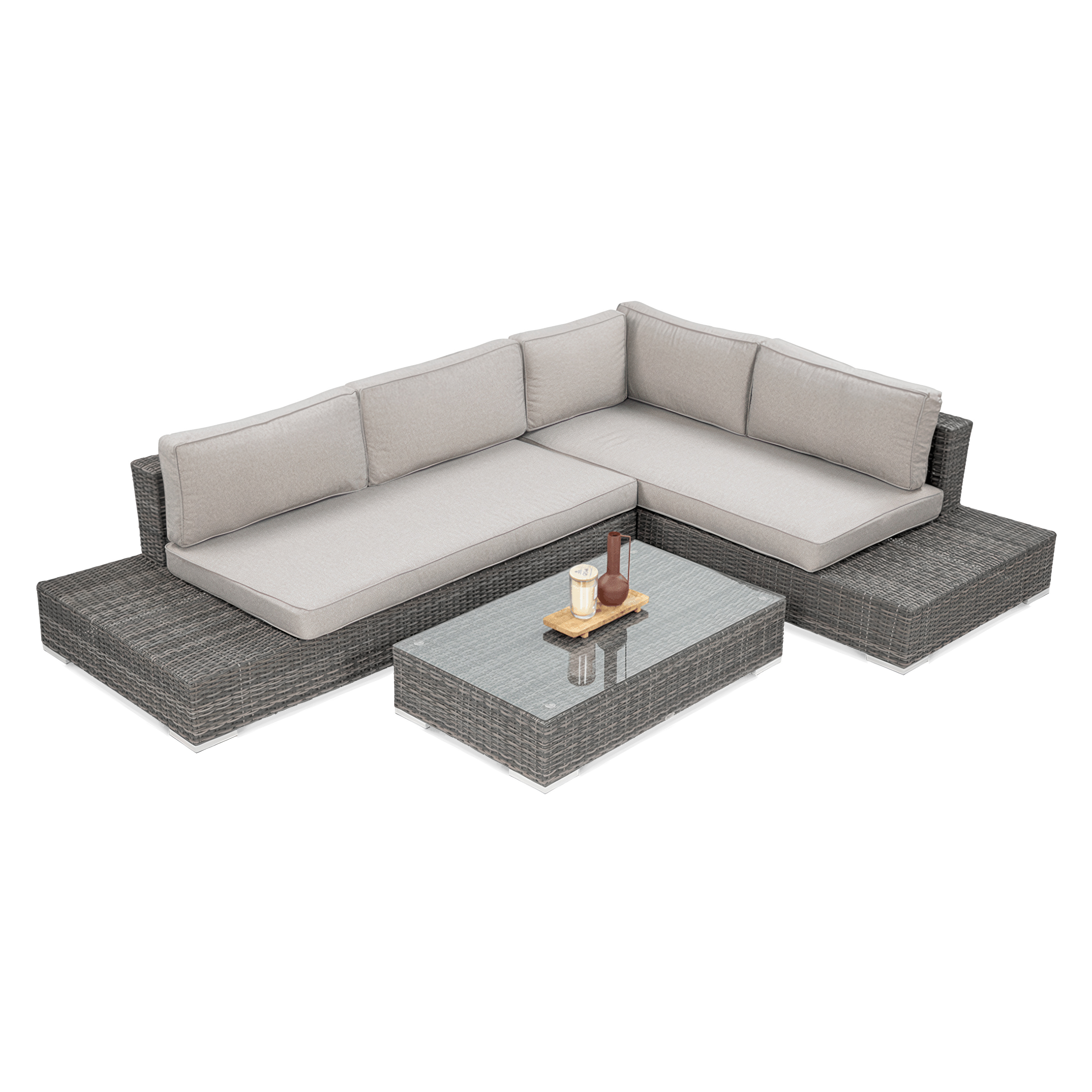 Narożnik technorattanowy VERONA Dark Grey