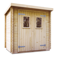 Domek ogrodowy Mlecz, wym. 193x193x210cm - MEGIW